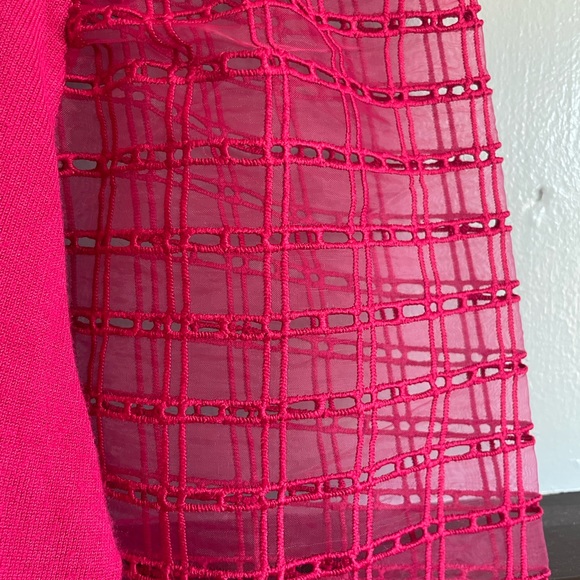Pink Joseph A long sleeved mesh arm shirt. - Picture 4 of 4